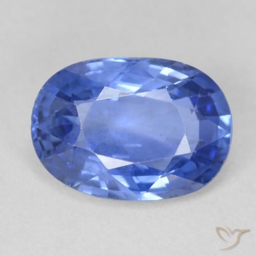 4.46ct Натуральный Средний темно-синий Сапфир, Овал, VVS-VS