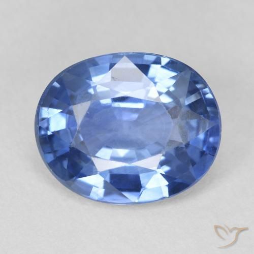 4.25ct Натуральный Средний темно-синий Сапфир, Овал, VVS-VS