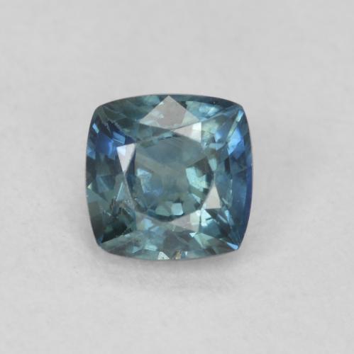 0.56ct Натуральный Зеленовато-синий Сапфир, Подушка, Чистота VS