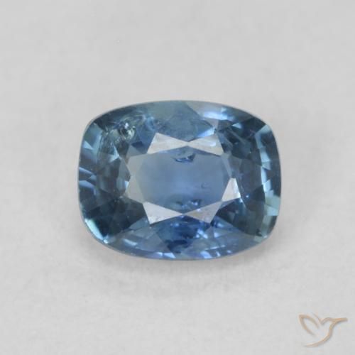 0.59ct Натуральный Темно-синий Сапфир, Подушка, Чистота VS