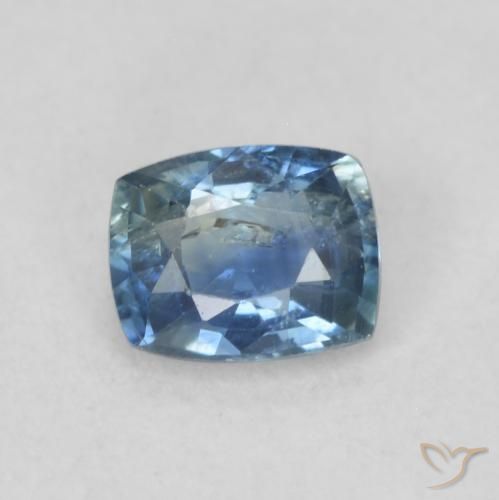0.54ct Натуральный Бирюзовый Сапфир, Подушка, Чистота VS