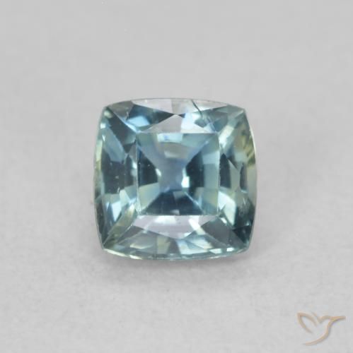 0.55ct Натуральный Бирюзовый Сапфир, Подушка, Чистота VS