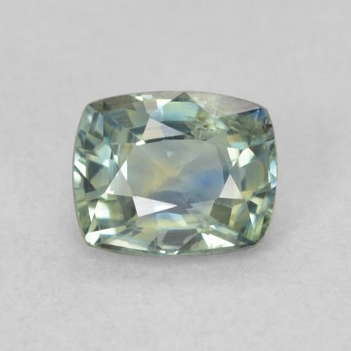 0.69ct Натуральный Бирюзовый Сапфир, Подушка, Чистота VS