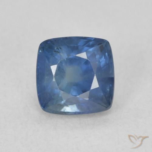 0.82ct Натуральный Темно-синий Сапфир, Подушка, Чистота VS