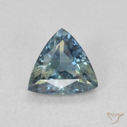 0.51ct Натуральный Бирюзовый Сапфир, Триллион, Чистота VS