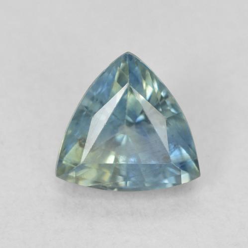 0.76ct Натуральный Бирюзовый Сапфир, Триллион, Чистота VS