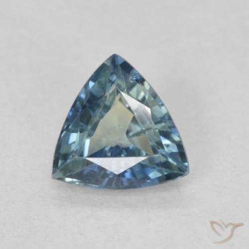 0.50ct Натуральный Бирюзовый Сапфир, Триллион, Чистота VS