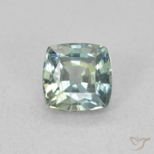 0.57ct Натуральный Бирюзовый Сапфир, Подушка, Чистота VS