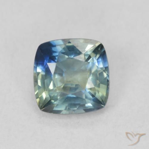 0.64ct Натуральный Бирюзовый Сапфир, Подушка, Чистота VS
