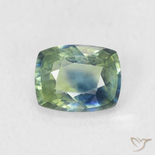 0.73ct Натуральный Бирюзовый Сапфир, Подушка, Чистота VS