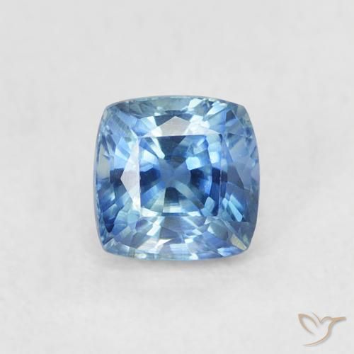 0.57ct Натуральный Светло-синий Сапфир, Подушка, VVS-VS