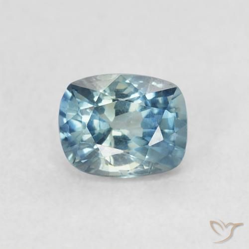 0.61ct Натуральный Бирюзовый Сапфир, Подушка, VVS-VS