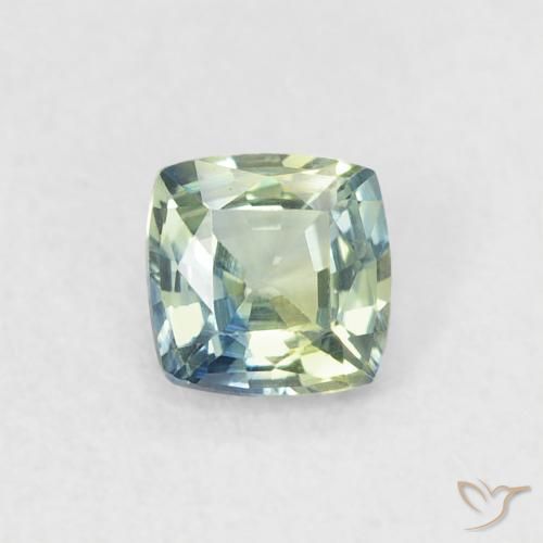 0.43ct Натуральный Бирюзовый Сапфир, Подушка, VVS-VS