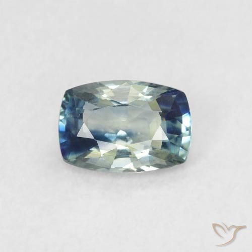 0.62ct Натуральный Бирюзовый Сапфир, Подушка, VVS-VS