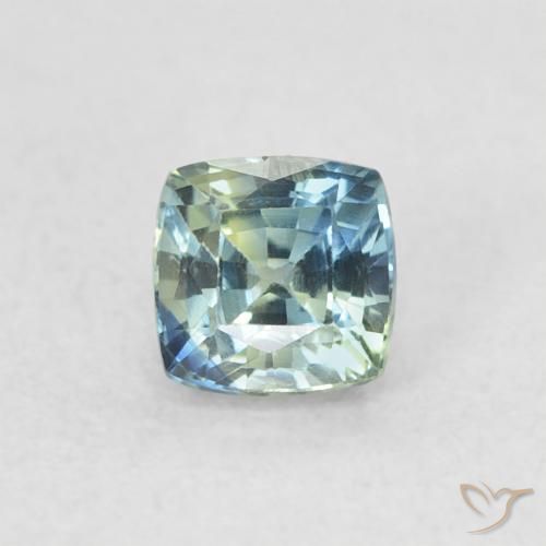 0.56ct Натуральный Бирюзовый Сапфир, Подушка, VVS-VS