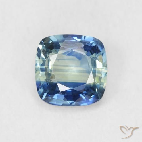 0.70ct Натуральный Бирюзовый Сапфир, Подушка, Чистота VVS