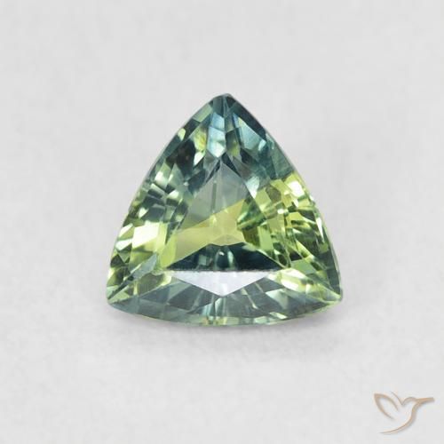 0.56ct Натуральный Многоцветный Сапфир, Триллион, Чистота VVS