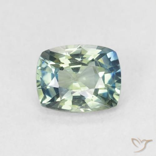 0.73ct Натуральный Бирюзовый Сапфир, Подушка, Чистота VVS