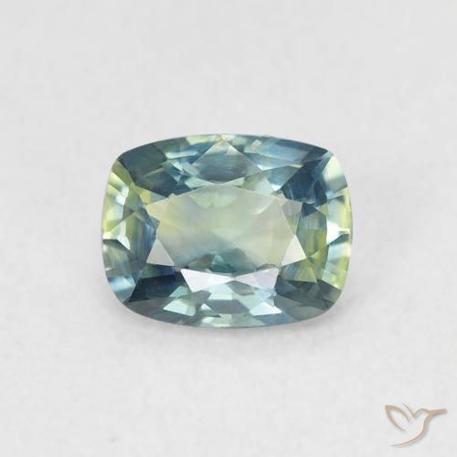 0.64ct Натуральный Бирюзовый Сапфир, Подушка, Чистота VVS