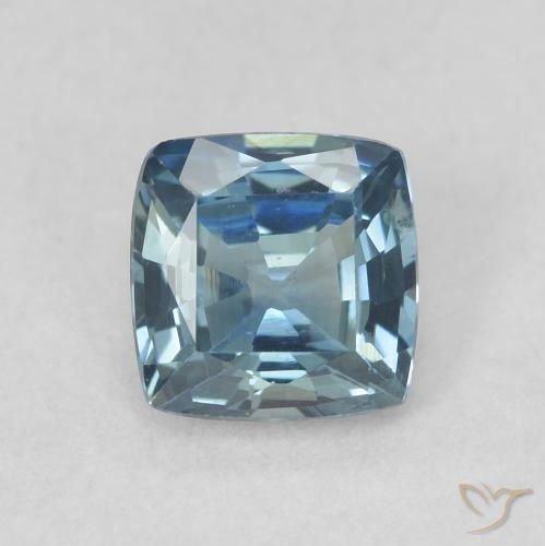 0.72ct Натуральный Бирюзовый Сапфир, Подушка, VVS-VS