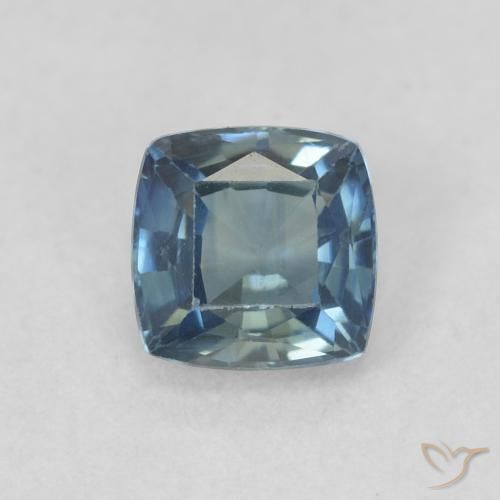 0.61ct Натуральный Бирюзовый Сапфир, Подушка, VVS-VS