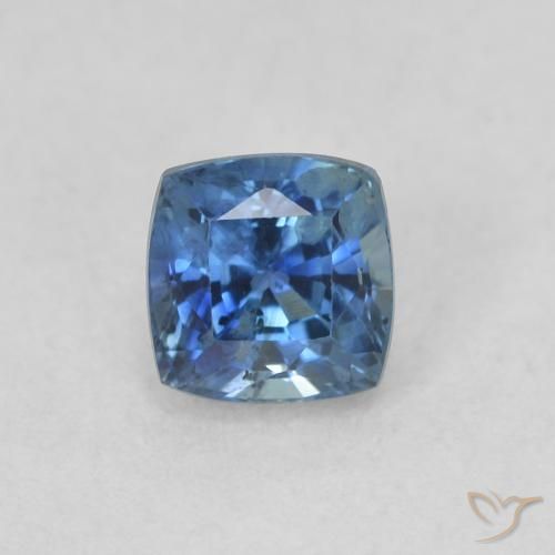 0.57ct Натуральный Темно-синий Сапфир, Подушка, Чистота VS
