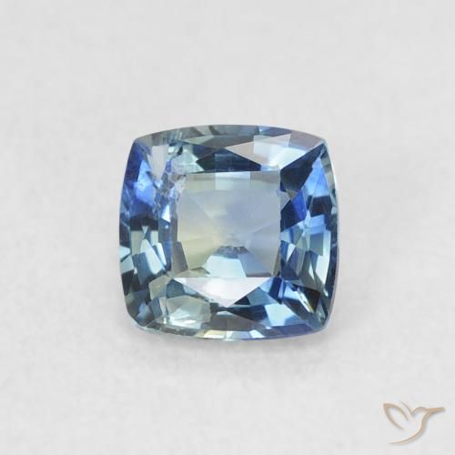 0.65ct Натуральный Бирюзовый Сапфир, Подушка, VVS-VS