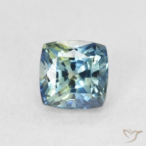0.78ct Натуральный Бирюзовый Сапфир, Подушка, VVS-VS