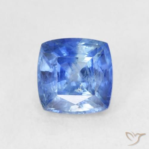0.86ct Натуральный Светло-синий Сапфир, Подушка, VS-SI