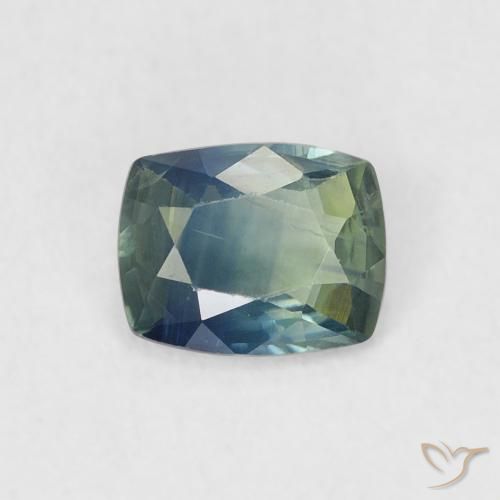 0.55ct Натуральный Бирюзовый Сапфир, Подушка, Чистота VS