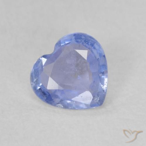 0.51ct Натуральный Пурпурно-синий Сапфир, Сердце, Чистота VS