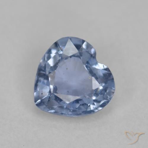 0.50ct Натуральный Синий / Голубой Сапфир, Сердце, Чистота VS