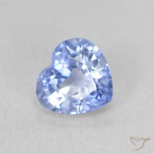 0.54ct Натуральный Пастельно-синий Сапфир, Сердце, VVS-VS