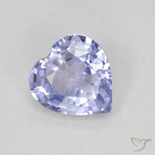0.63ct Натуральный Голубые Сапфир, Сердце, Чистота VS