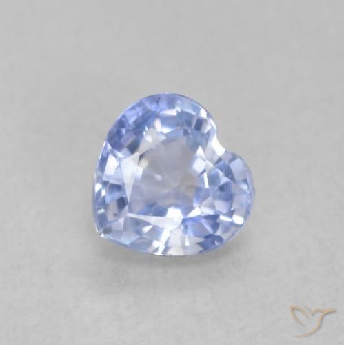 0.54ct Натуральный Пастельно-синий Сапфир, Сердце, VVS-VS