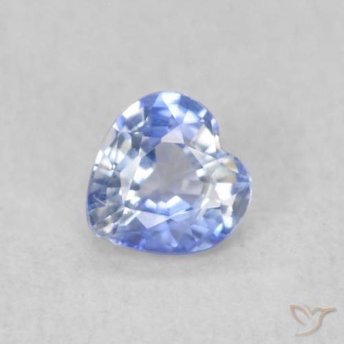 0.29ct Натуральный Пастельно-синий Сапфир, Сердце, VVS-VS