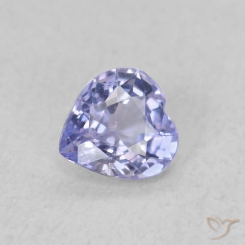 0.29ct Натуральный Светло-синий Сапфир, Сердце, Чистота VS
