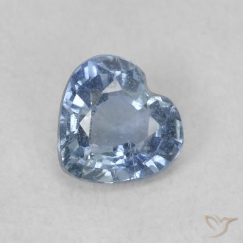 0.41ct Натуральный Синий / Голубой Сапфир, Сердце, Чистота VS