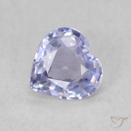 0.38ct Натуральный Светло-синий Сапфир, Сердце, VVS-VS