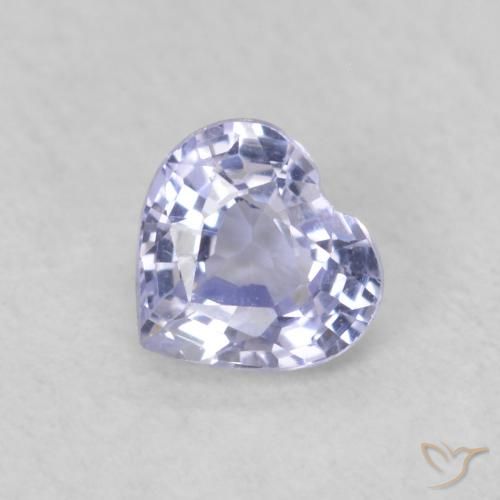 0.36ct Натуральный Светло-синий Сапфир, Сердце, VVS-VS