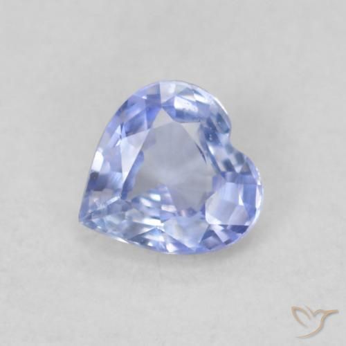 0.30ct Натуральный Пастельно-синий Сапфир, Сердце, VVS-VS