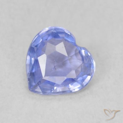 0.37ct Натуральный Фиолетово-синий Сапфир, Сердце, Чистота VS