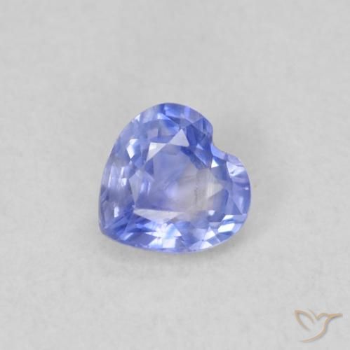0.31ct Натуральный Фиолетово-синий Сапфир, Сердце, Чистота VS