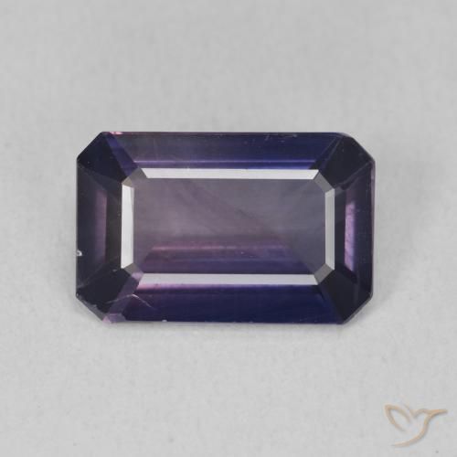 3.22ct Натуральный Темно-синий Сапфир, Изумрудная огранка, Чистота VS