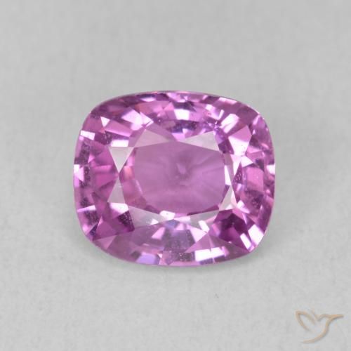 1.68ct Натуральный Розовато-пурпурный Сапфир, Подушка, Чистота VS