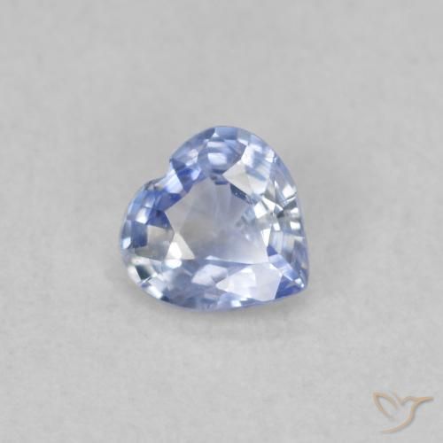 0.31ct Натуральный Пастельно-синий Сапфир, Сердце, Чистота VS