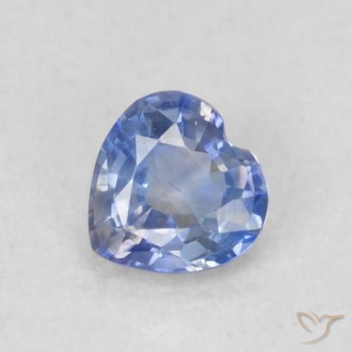 0.36ct Натуральный Средний темно-синий Сапфир, Сердце, VVS-VS