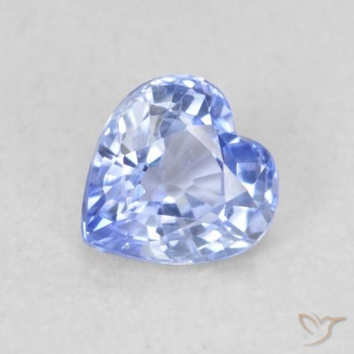 0.47ct Натуральный Пастельно-синий Сапфир, Сердце, VVS-VS