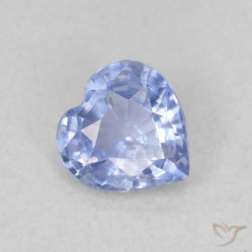 0.36ct Натуральный Фиолетово-синий Сапфир, Сердце, Чистота VS