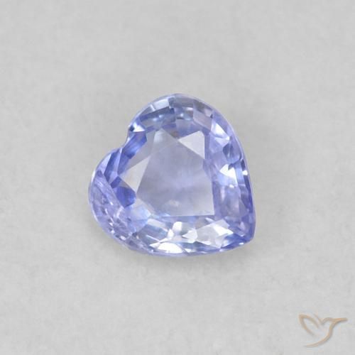 0.23ct Натуральный Светло-синий Сапфир, Сердце, Чистота VS